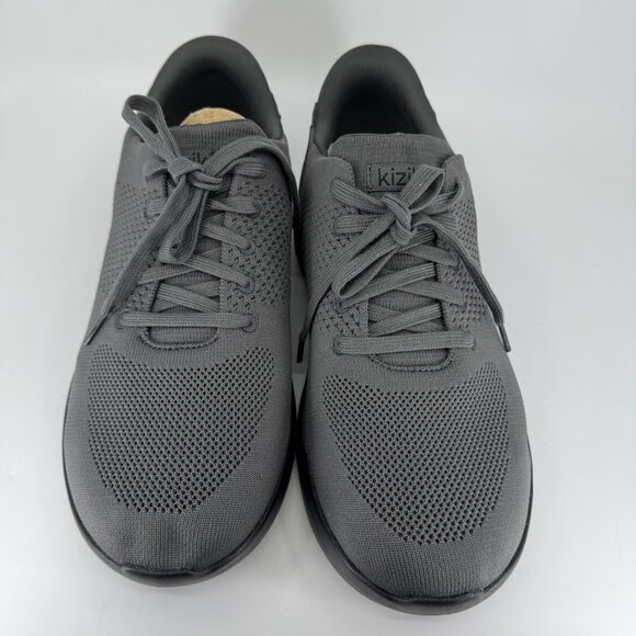 Kizik Lima Unisex Hands-Free Breathable Knit Sneakers Graphite Gray Size 10.5